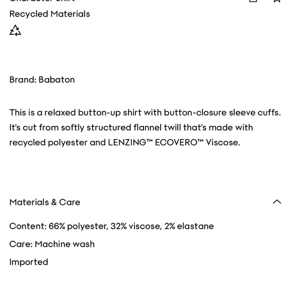 Aritzia Babaton Character Flannel Shirt - Picture 3 of 3